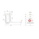 Fémbútorzár 103-20mm 2db kulccsal Anbo