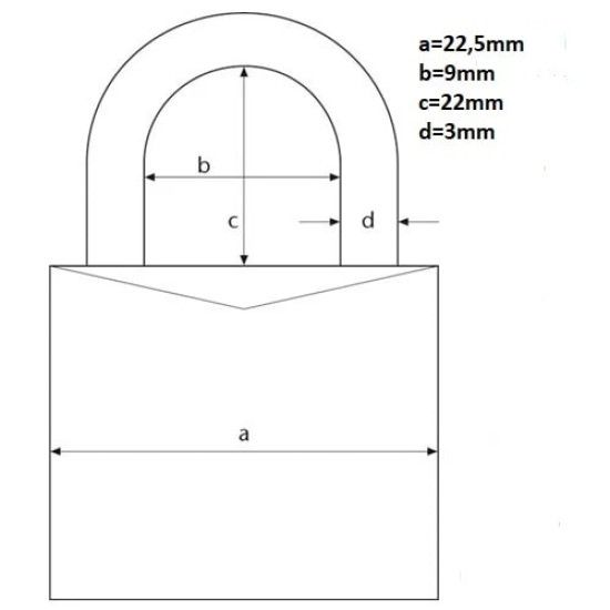 Lakat 20mm számkódos Abus 724/20