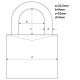 Lakat 20mm számkódos Abus 724/20