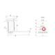 Fémbútorzár 103-25mm 2db kulccsal Anbo