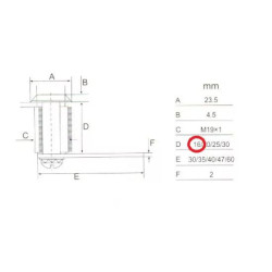 Fémbútorzár 103-16mm 4db kulccsal Anbo