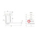 Fémbútorzár 103-16mm 4db kulccsal Anbo