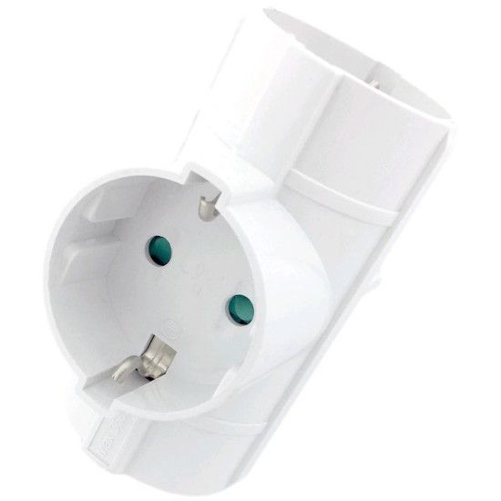 Hálózati elosztó földelt 3-as függőleges 'T' Entac EPAG-T3EE