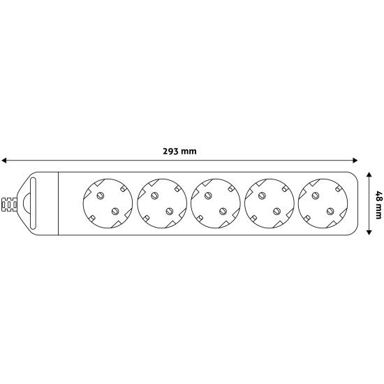Elosztósor szerelhető ötös Entac ERWSEG5
