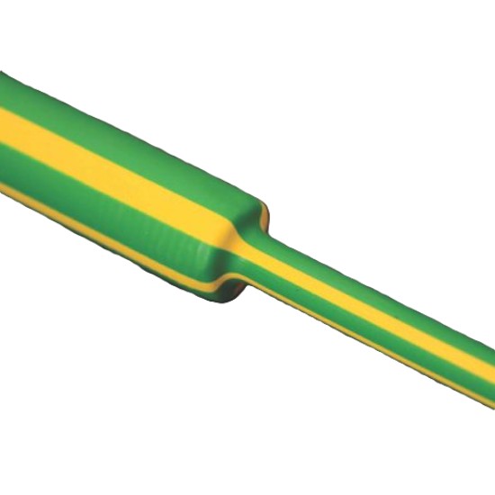 Zsugorcső  4,8-2,4mm zöld-sárga 1m Shrinktech