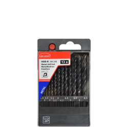 Fémcsigafúró klt. 13 részes 1,5-6,5mm HSS-G Abraboro