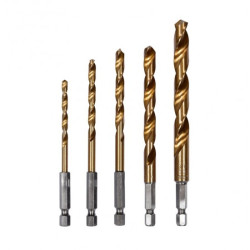 Fémcsigafúró klt. 4-10mm bitbefogással YT-44700   