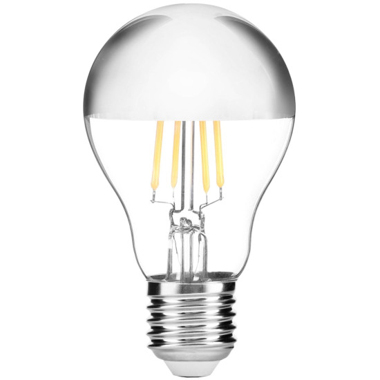 Led fényf. E27 7W 2700K filament Avide Half Mirror