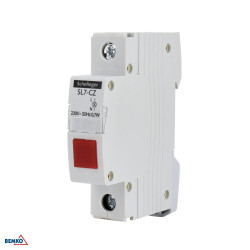 Moduláris jelzőlámpa piros 0.3mA 230V Bemko L7-CZ
