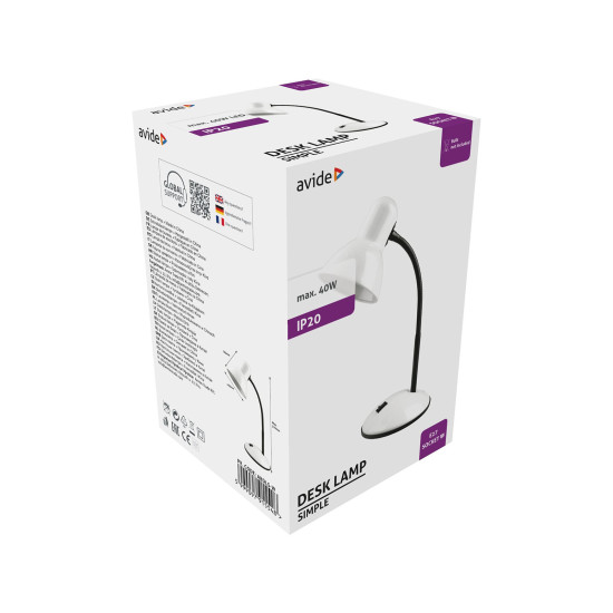 Asztali lámpa E27 Avide Basic Simple