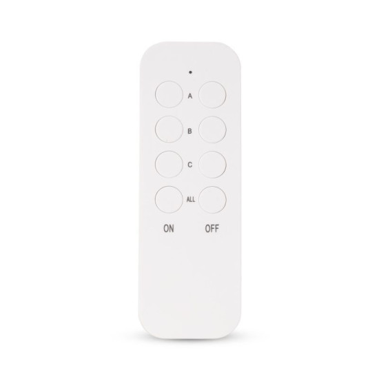 Távirányítható dugalj 3db-os, 1db távirányítóval Entac ES-3S-RC