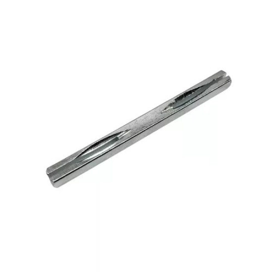 Kilincstengely 8x8x110mm horganyzott, hasított