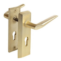 Kilincsgarnitúra 55cly. erősített, alumínium F2