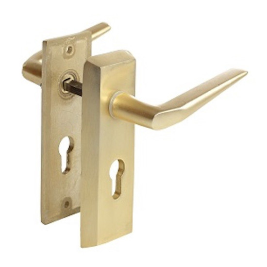 Kilincsgarnitúra 55cly. erősített, alumínium F2