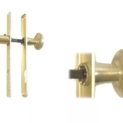 Portál gombos kilincsgarnitúra 85cly. balos alumínium elox 'F2'