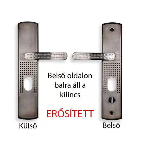 Kilincsgarnitúra HiSec ajtóhoz ledes balos