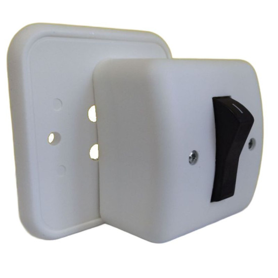 Kapcsoló hárompólusú falon kívüli KBi-163-K fehér