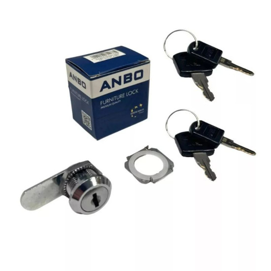 Fémbútorzár 103-16mm 4db kulccsal Anbo