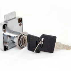 Bútorzár rászegzős cilinderes króm Anbo 138-22