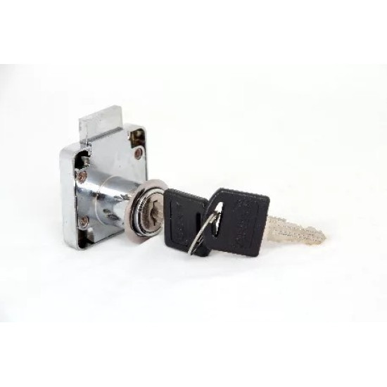 Bútorzár rászegzős cilinderes króm Anbo 138-22