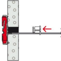Gipszkarton tipli+csavar Fischer Duotec 10 S PH