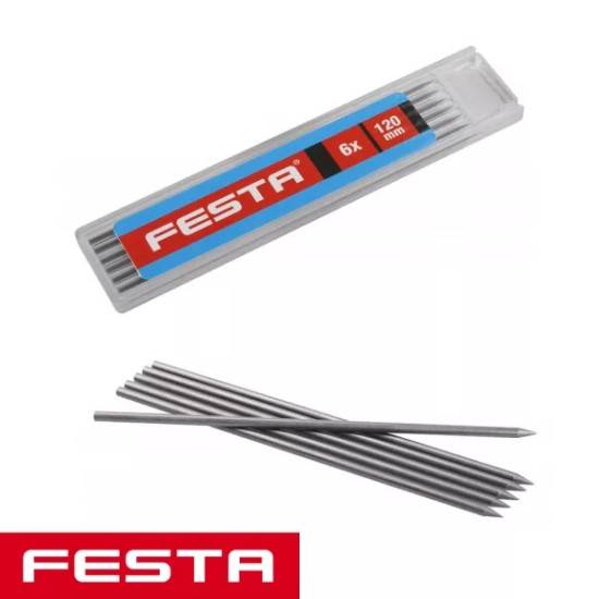 Jelölő ceruza grafit betét 120mm 6db Festa 13263