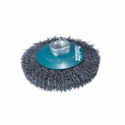 Drótkorong körkefe, kúpos, 115mm M14, fonott Makita D-39849