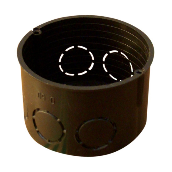 Doboz 65mm műanyag fekete Tracon D60