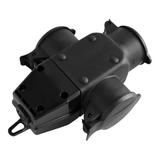 Dugalj lengő gumi 3x2P+F IP44 Commel 240-501
