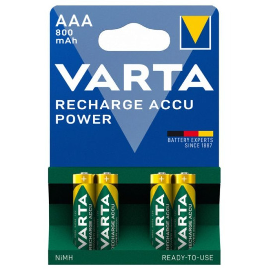 Varta akkumulátor AAA mikro 4db 800mAh