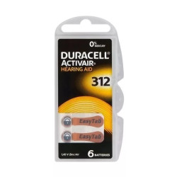 Gombelem hallókészülékbe DA312 6db Duracell