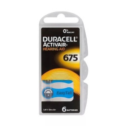 Gombelem hallókészülékbe DA675 6db Duracell