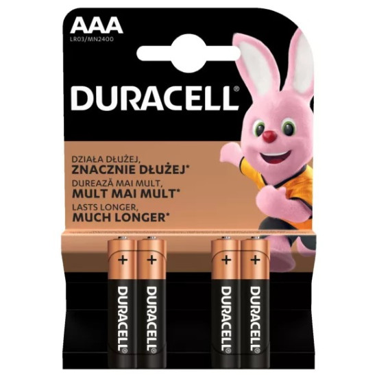 Duracell elem AAA mikro 4db