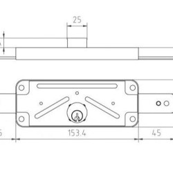 Redőnyzár cilinderes 1511AV