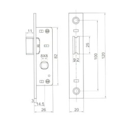 Kilincses csapdazár Anbo 1201