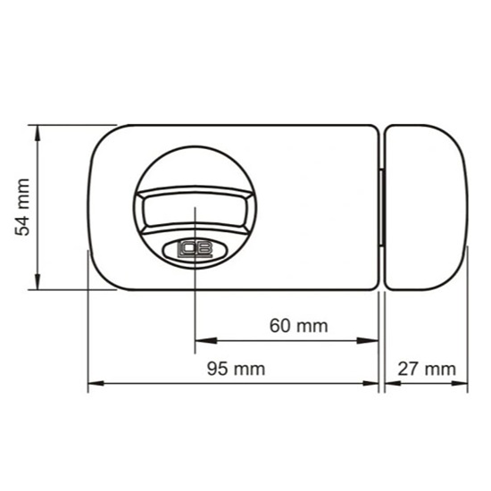 Felsőzár gombos cil.rácsavarozható fehér Lob TB61