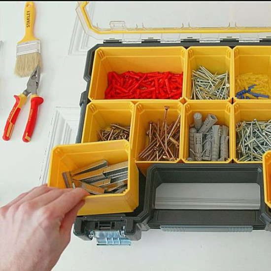 Szortimenter fémcsatos 44x35x11cm Stanley 1-97-518