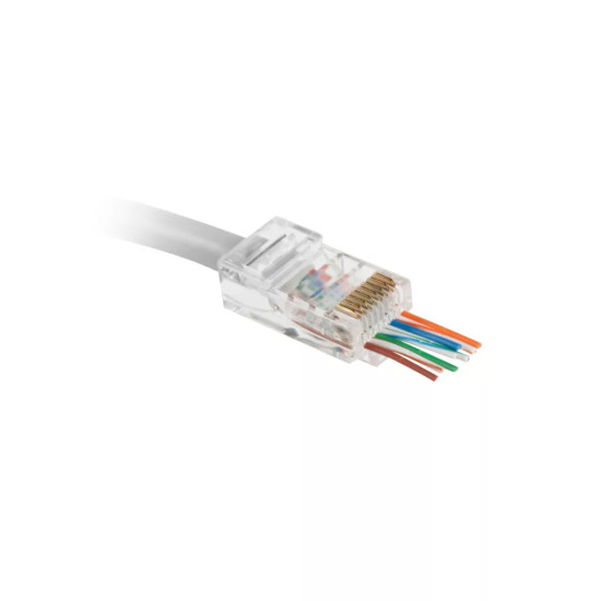 Átmenő csatlakozó RJ45 műanyag CAT5E   