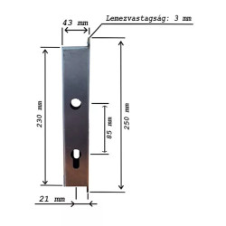 Vastok 4cm portálzárhoz cilinderes N°3389