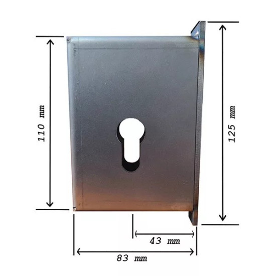 Vastok cilinderes reteszzárhoz N°777