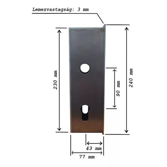 Vastok 7cm cilinderes zárhoz N°4320