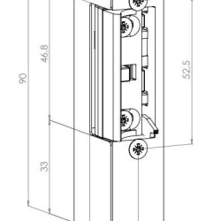 Elektromos zár 6/12V AC JIS 842-901