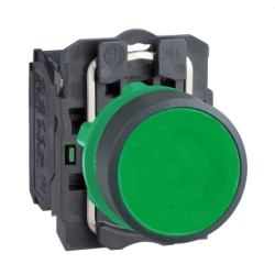 Nyomógomb komplett 22mm zöld XB5AA31