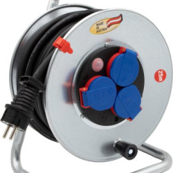 Kábeldob 25m 3x1,5mm2 IP44 fém dobon Brennenstuhl 1197058154