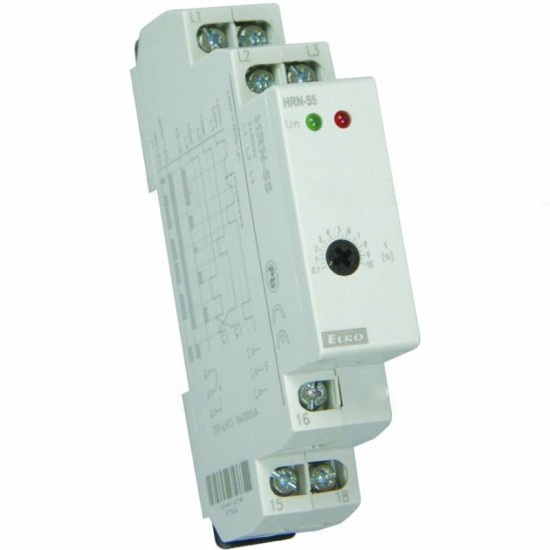 HRN-55 fázissorend- és hiányfigy. relé 3F. ELKO