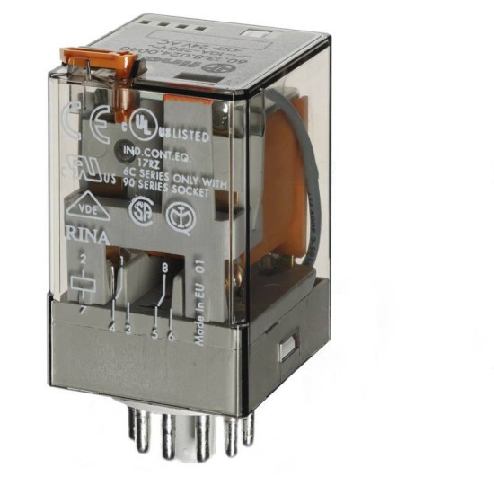 FINDER 60.13.8.024.0040 ipari relé 3CO(váltó) 10A