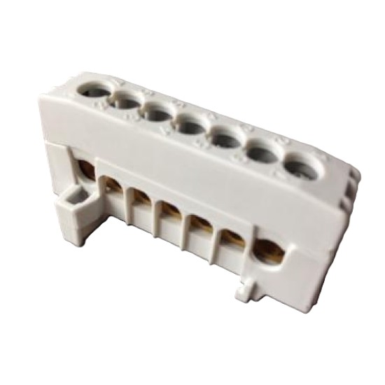 Föld-nulla sín szigetelt  7x16mm2 szürke Pollmann