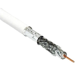 Kábel koax 75 ohm 3x árnyékolt RG6