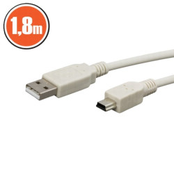 USB kábel 1,8m USB-A/USB-mini Globiz 20133
