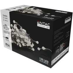 Karács. égősor  9m 120 LED CW cherry Entac